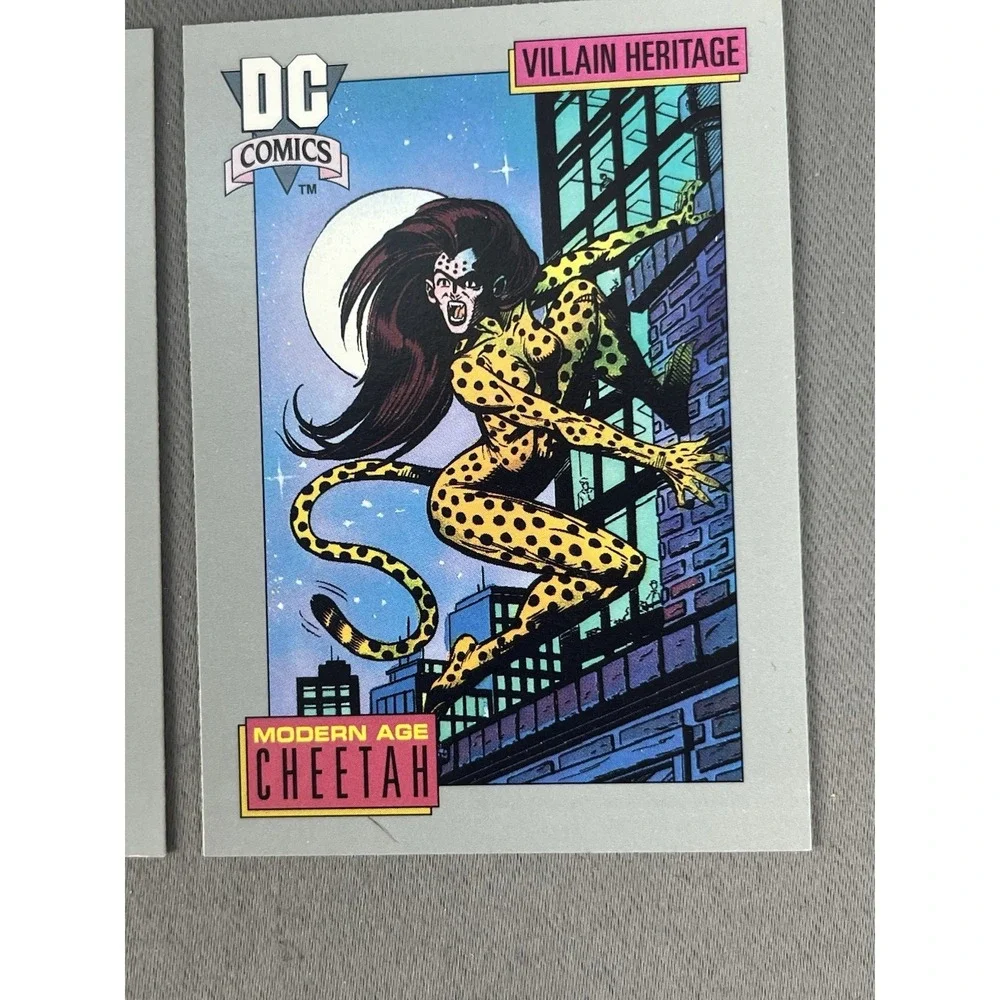 1991 DC Comic Cards CHEETAH Villain Heritage Set Of 3